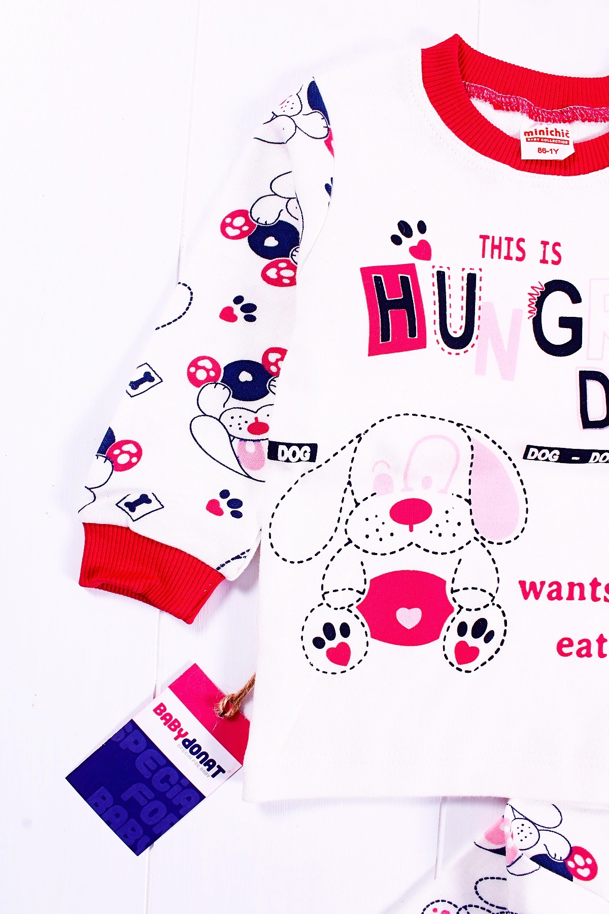 Beruflic Hungry Desenli Kız Çocuk Pijama Takımı fotoğrafı 2 (önizleme)