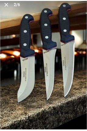 MERTCAN KNİFE Özprox El Yapımı Dövme Çelik 3 Parça Bıçak Seti - Paslanmaz Kes...