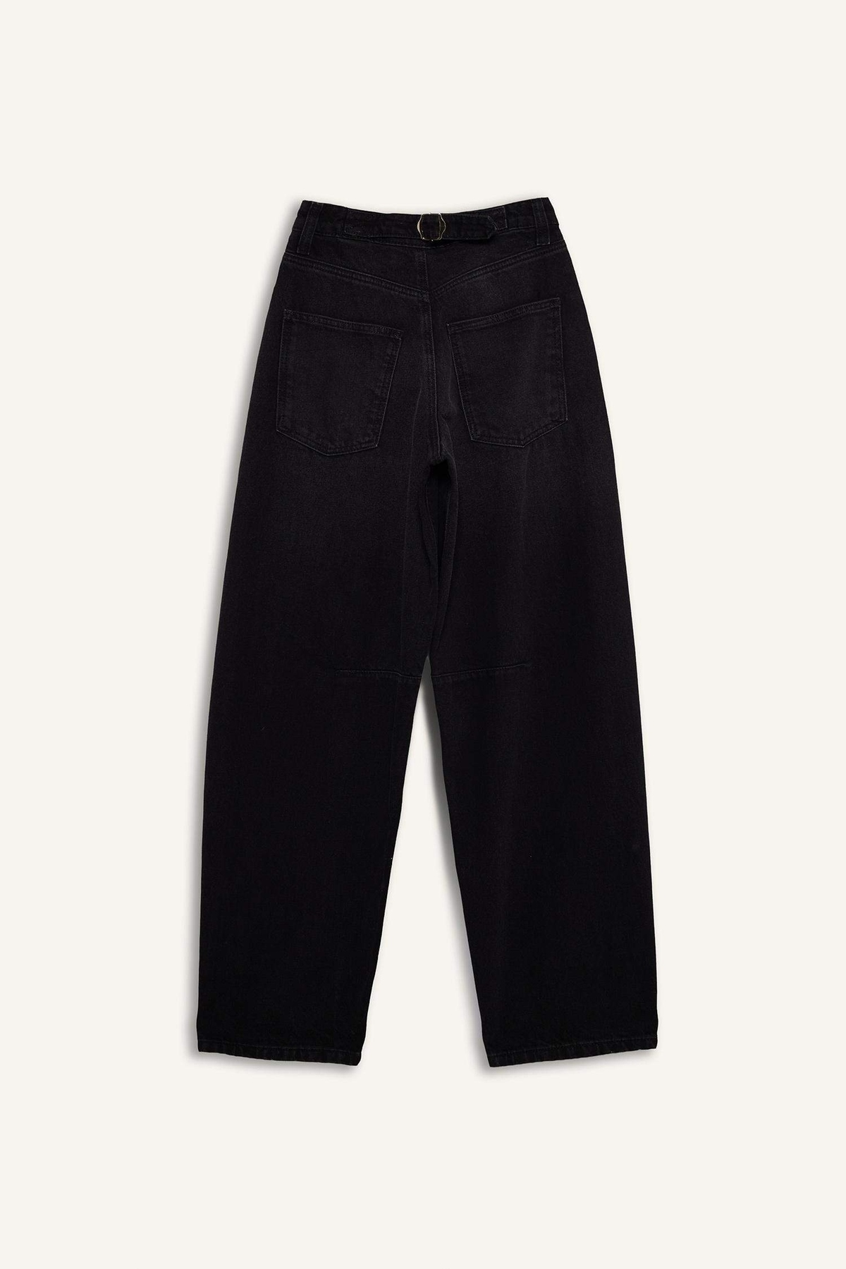 Defacto  %100 Pamuk Baggy Fıt Yüksek Bel Jean Pantolon F2960AX25WN - Görsel 5