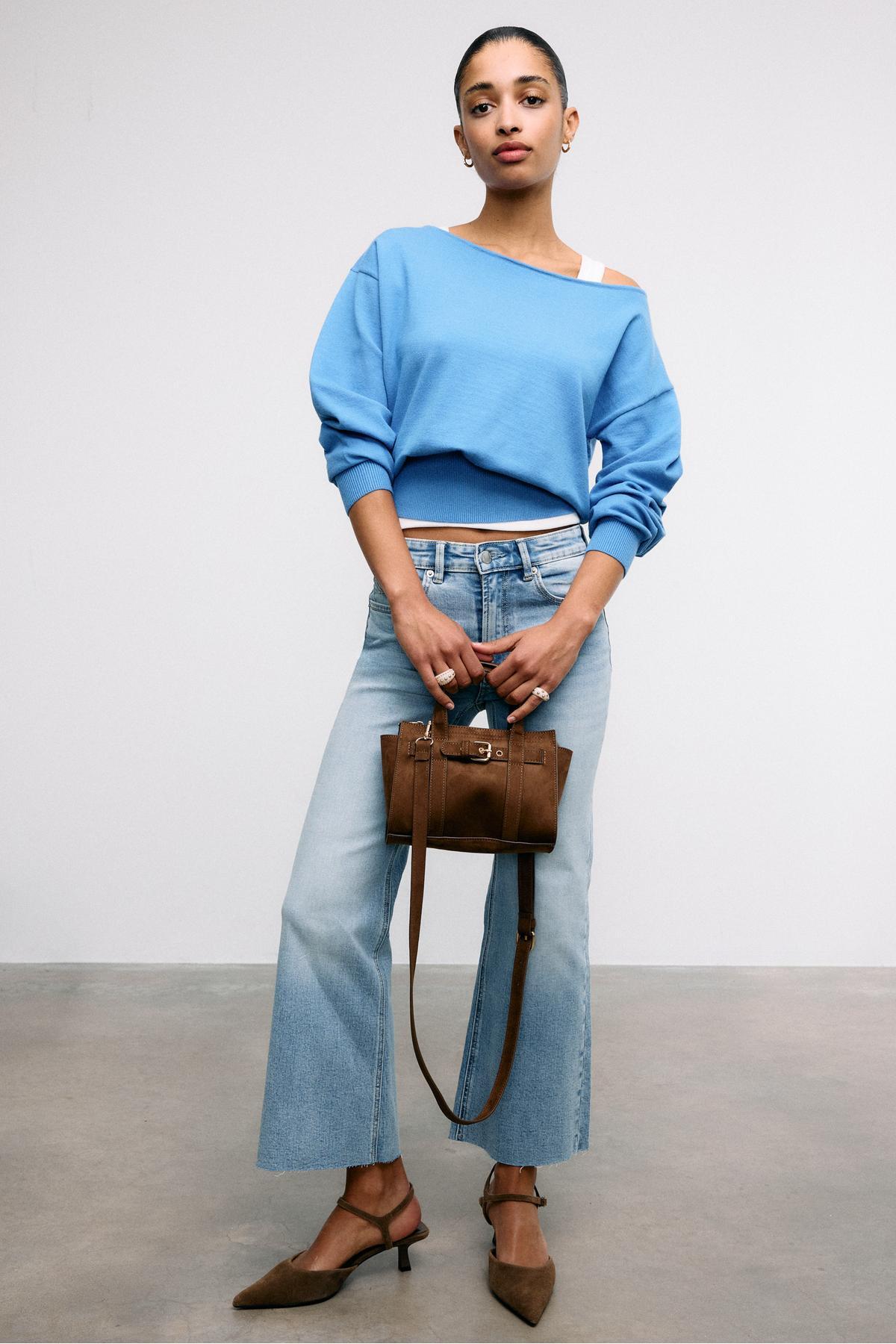 Stradivarius  Tokalı mini tote çanta