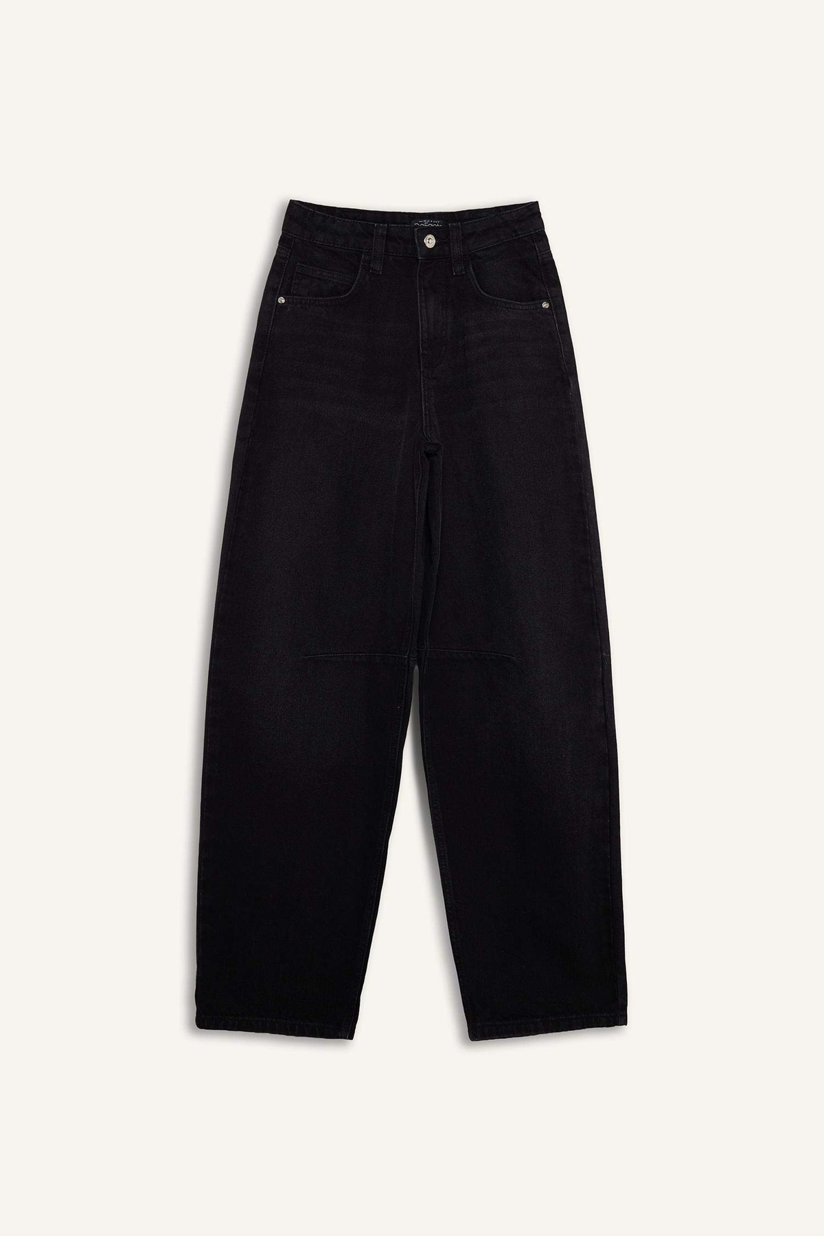 Defacto  %100 Pamuk Baggy Fıt Yüksek Bel Jean Pantolon F2960AX25WN - Görsel 4