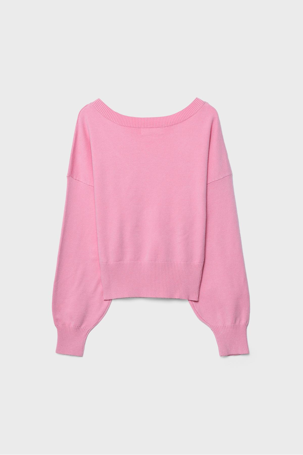 Stradivarius  V yaka yarasa kollu kazak - Görsel 7