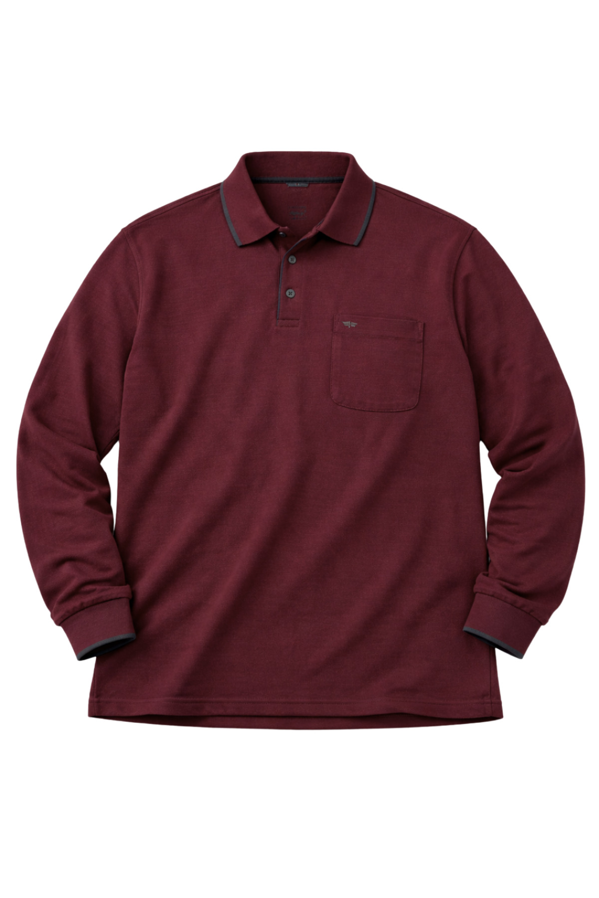 BattalModa Erkek Büyük Beden Bordo Polo Yaka Pike Tişört 3XL-8XL görsel 4