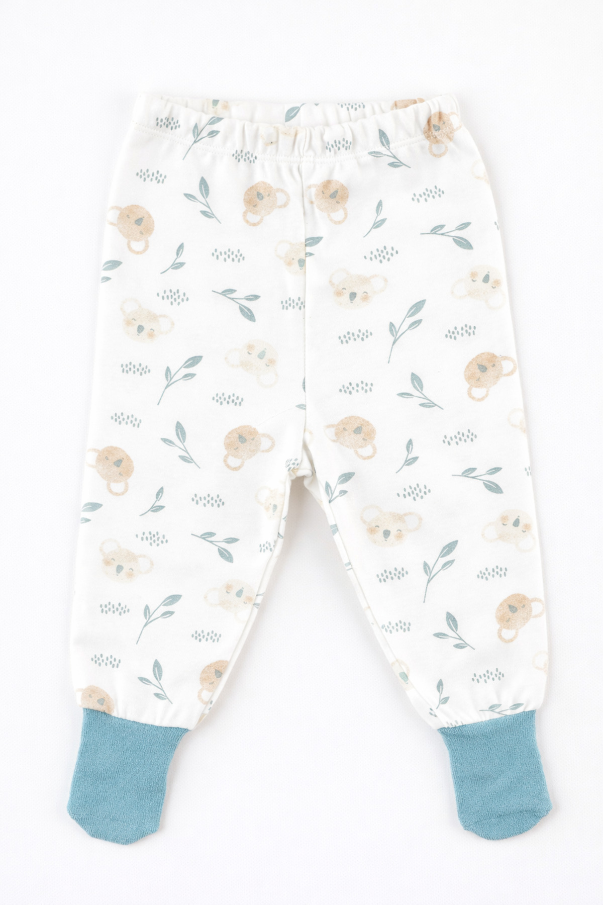 Melekpare Bebek&Çocuk Organik Patikli Pantolon Kendinden Çoraplı Alt Pijama Mevsimlik Pamuk 2'li Set fotoğrafı 3 (önizleme)