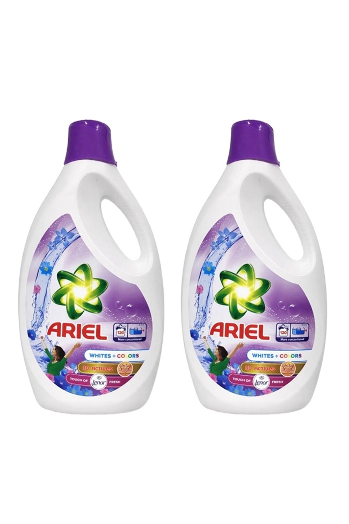 Ariel 2x Detergent lichid Albe + Color 5.7 L