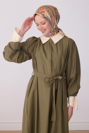 Belli Pembe Çok Renkli Etnik Desen %100 Twill İpek Eşarp 4304-32