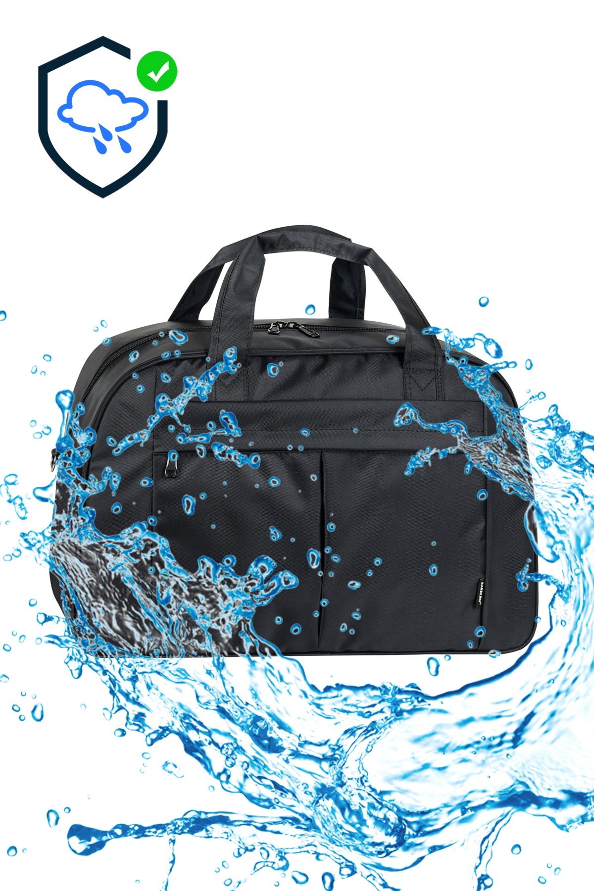 barberri Birinci Kalite Full Astarlı Demir Aksesuarlı Köpük Kaplı Spor Seyahat El Valizi 60x35x20 CM görsel 2