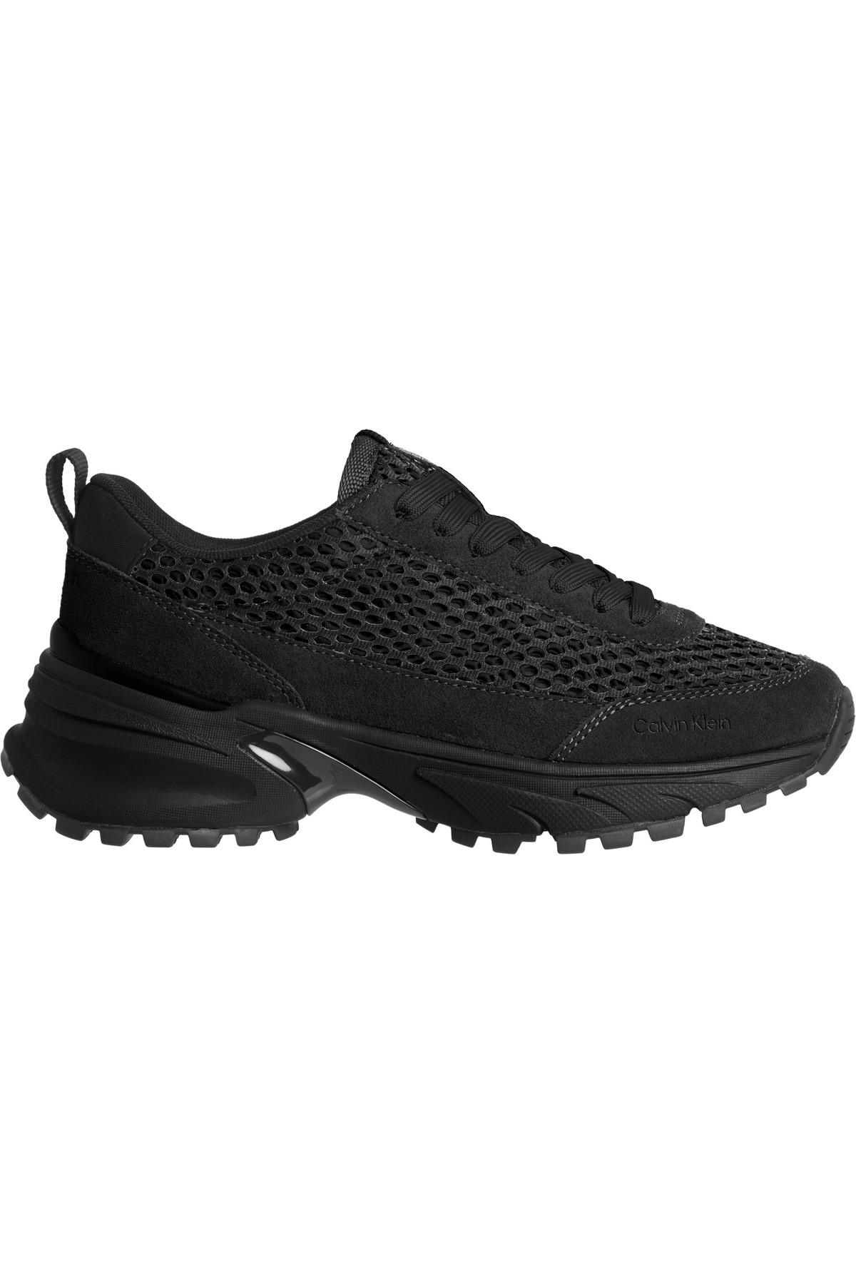 Calvin Klein Kadın Hike Runner Lace Up Techmix Siyan Sneaker