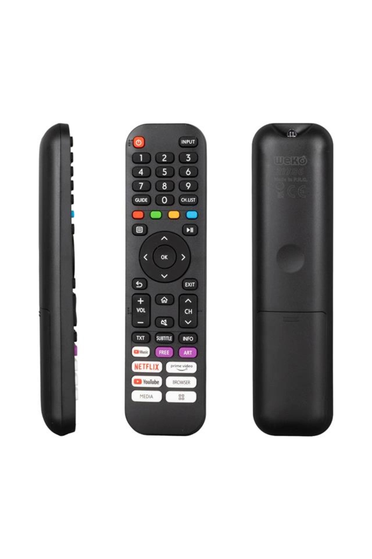 WEKO Awox EN2J30H Netflix-YouTube-Prime Video Tuşlu Android Lcd Led Tv Kumanda Televizyon