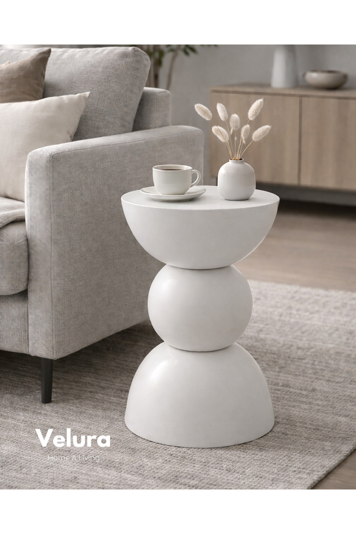 Maco Side Table - White