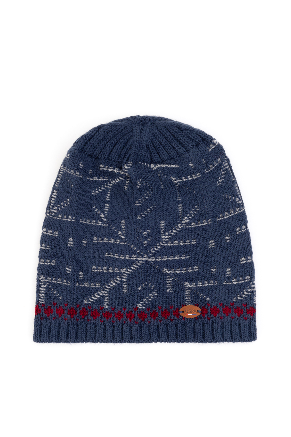 یو اس پولو کلاه بافتنی سرمه‌ای روشن مردانه کد ۵۰۳۱۱۸۳۷-VR۰۵۹