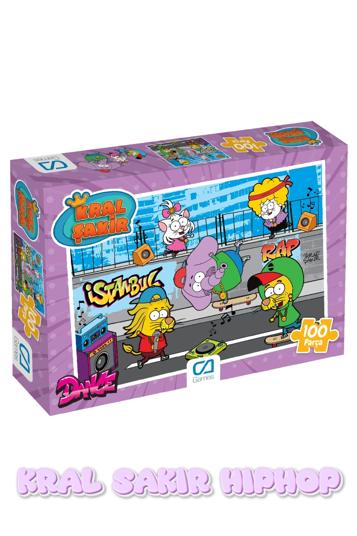 CA Games Kral Şakir - Sokakta Hip Hop Lisanslı 100 Parça 34x24cm