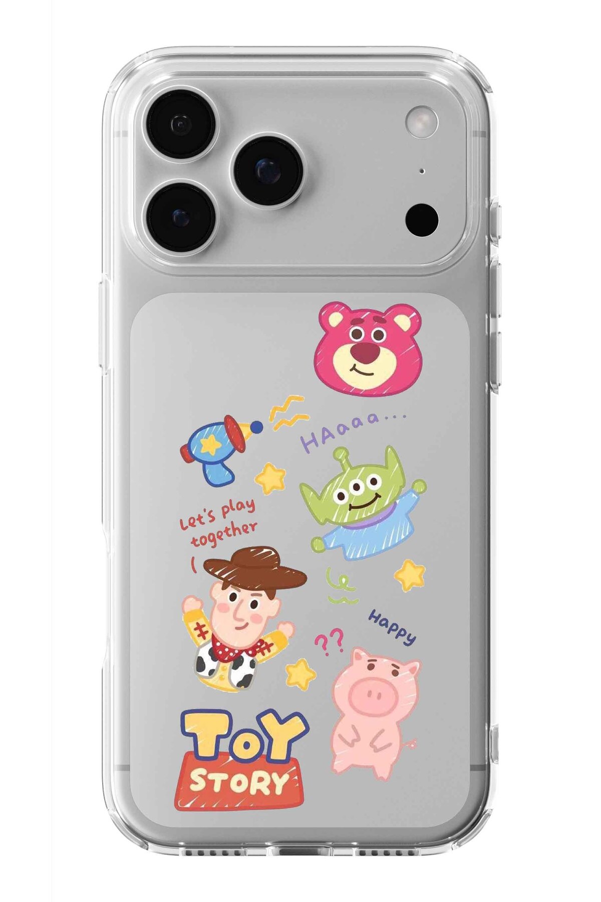 Multitronic iPhone 17 Pro Uyumlu Toy Story Tasarım Baskılı Şeffaf