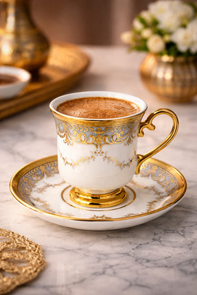 Glazze ORİENTAL GRİ KAHVE TAKIMI 12 PARÇA