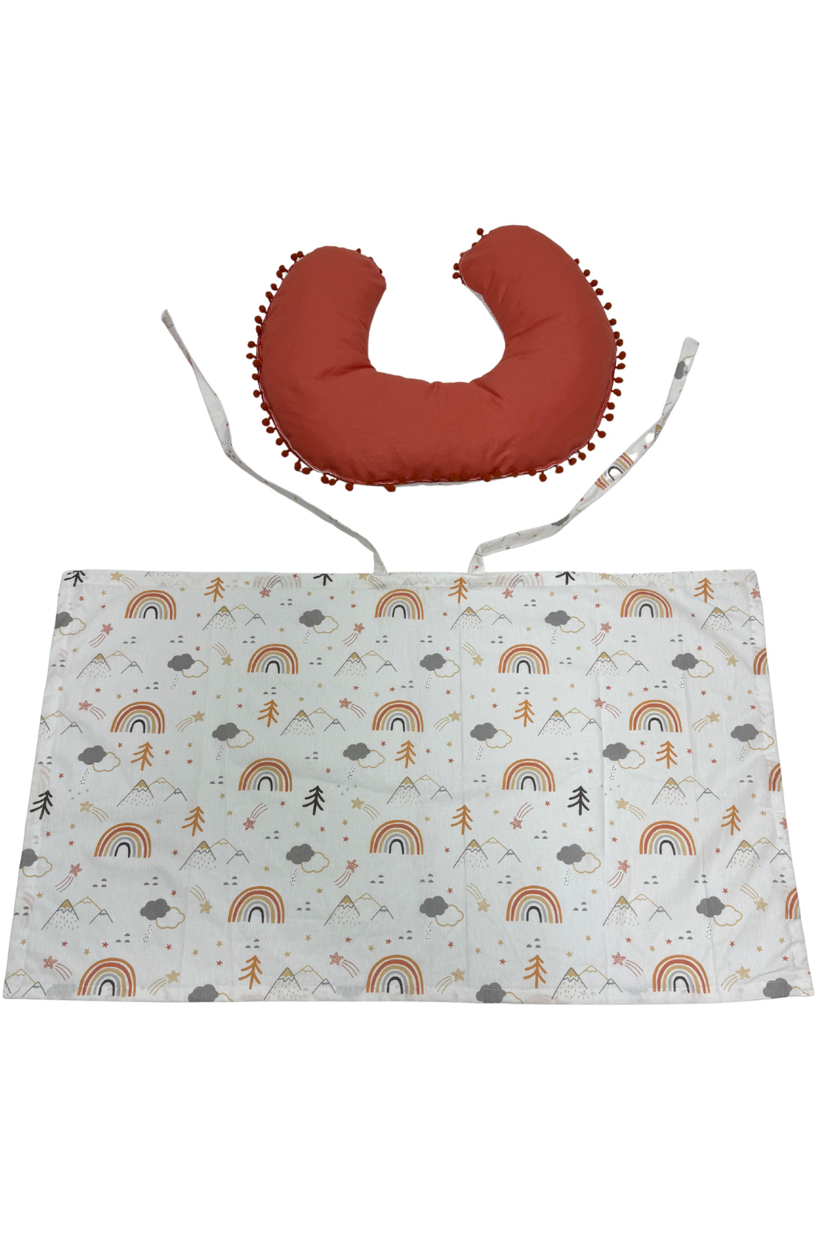 Happy Baby Dikiş Atölyesi Emzirme Yastığı Emzirme Önlüğü Pamuklu Kumaş Emzirme Örtüsü Yenidoğan Bebek Ürünleri fotoğrafı 3 (önizleme)