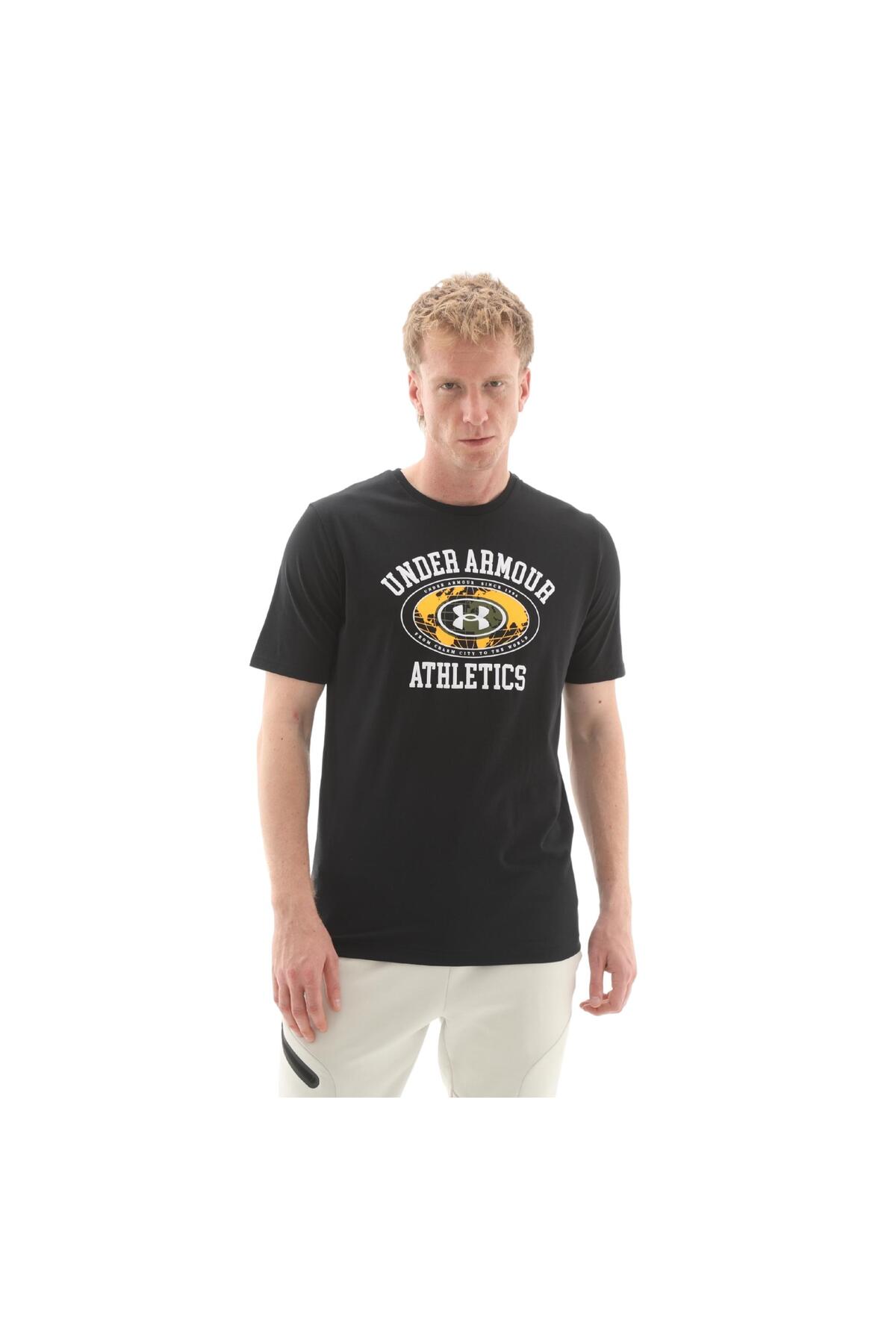 آندر آرمور تی شرت مردانه طرح آرمور گلوب اس اس کد A6009261-001 Ua M 60-40S مشکی