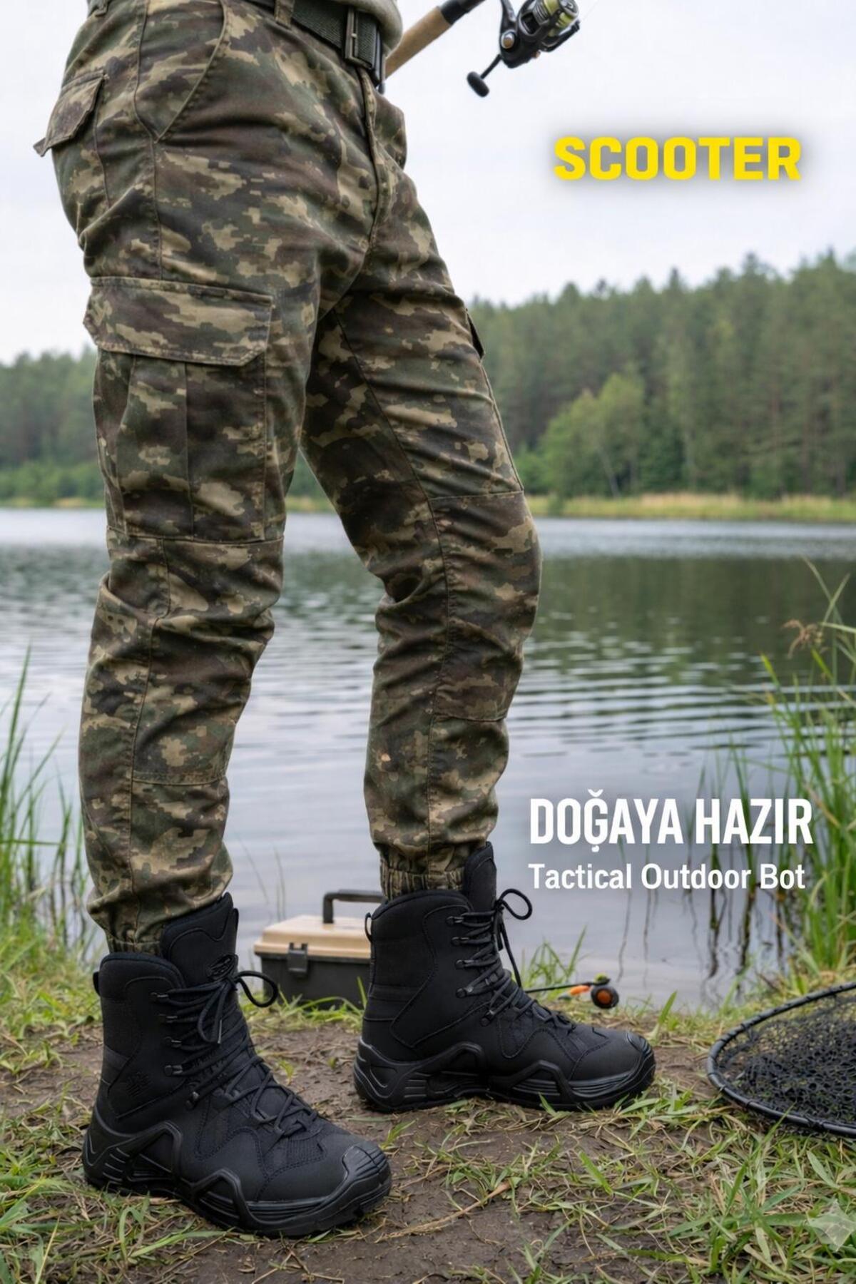 Neco  SCOOTER UZUN KONÇ SU GEÇİRMEZ TAKTİK BOT, WATERPROOF, TACTICAL BOT - Görsel 2
