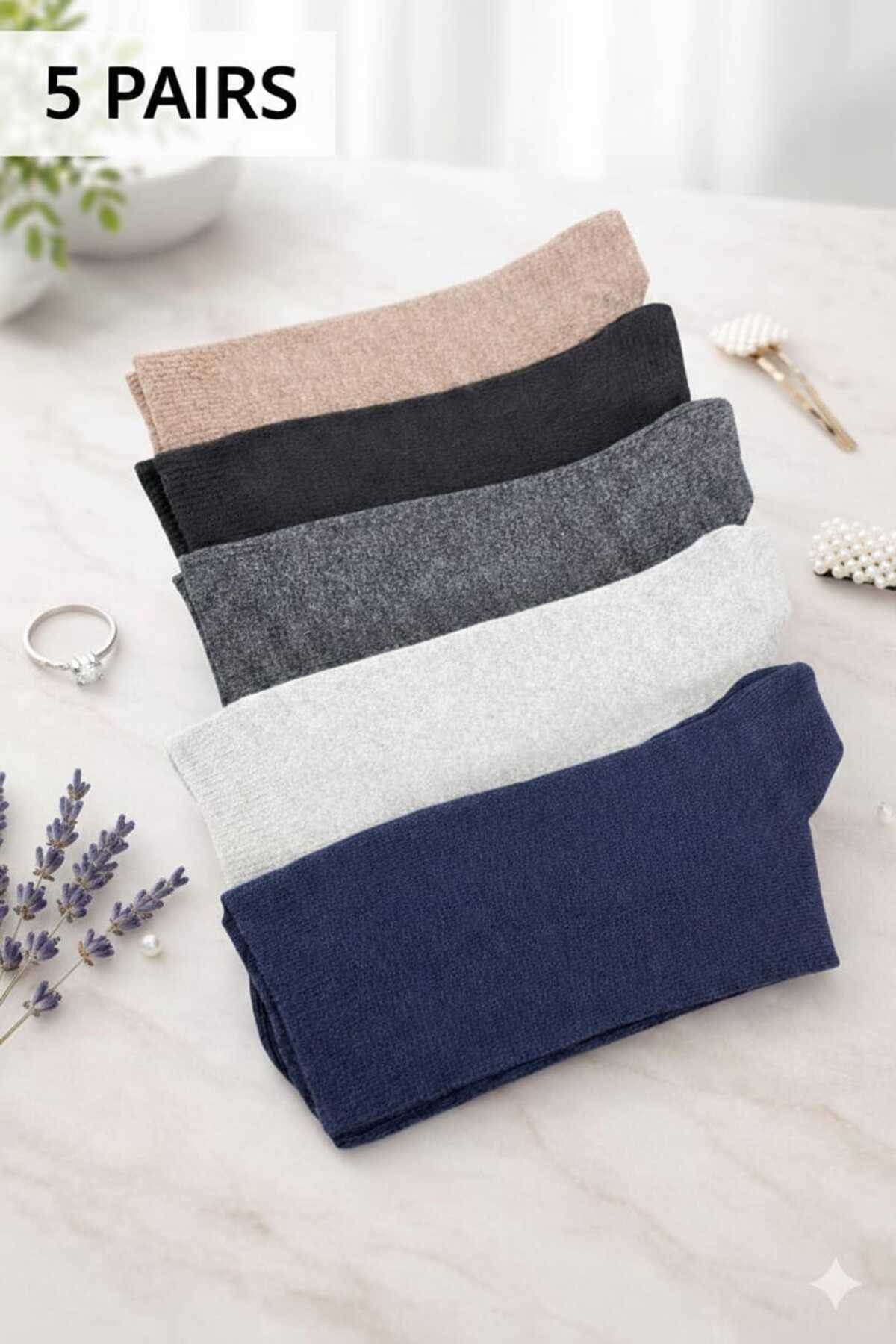 Ay-Ra Collection Unisex Süper Ekonomik Asorti Renkler Pamuklu Desensiz Soket Çorap