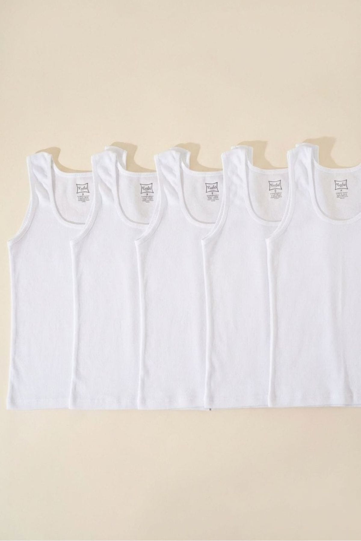 Tutku 5'li Paket %100 Pamuk Ribana Geniş Askılı Kız Bebek Atlet Seti - Yumuşak Terletmeyen Beyaz İç Giyim fotoğrafı 3 (önizleme)