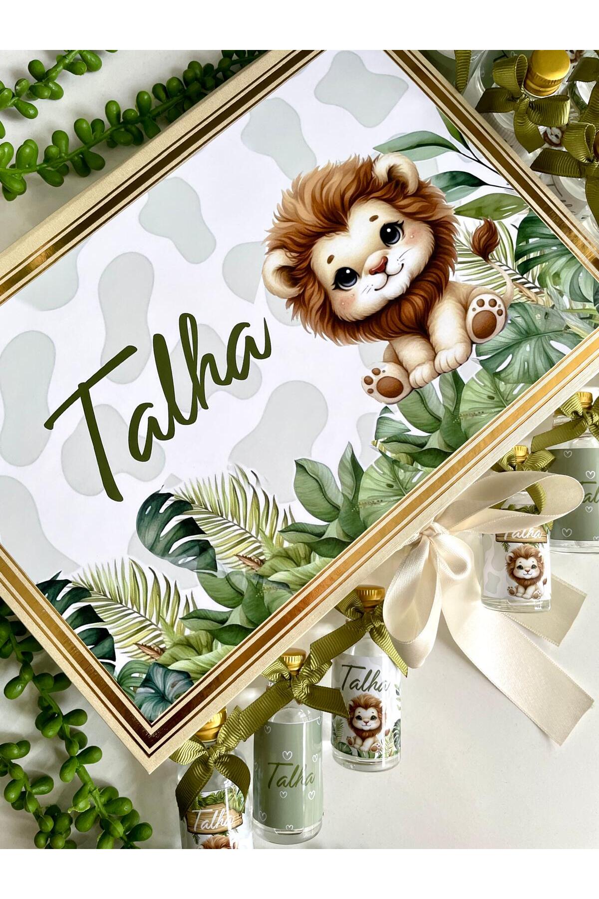 Minemiss Tasarım Kutulu Isme Özel Tasarımlı Kız-erkek 60 Adet Bebek Çikolatası Ve 25 Adet Kolonya -yaş Günü-hediyelik fotoğrafı 2 (önizleme)