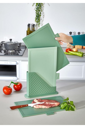 Gondol Tria Standlı Dikey Kesme Tahtası Seti 32 x 20