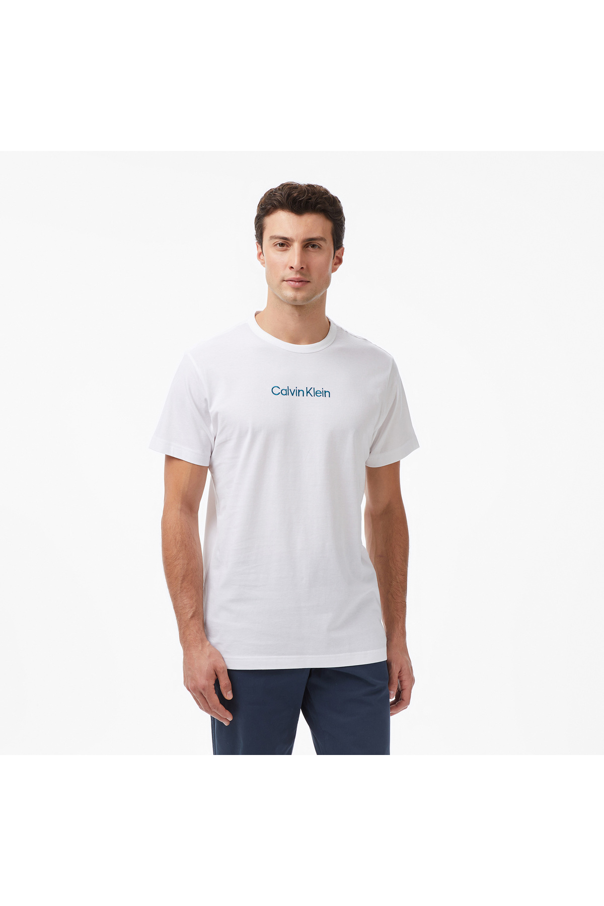 کلوین کلاین لباس خواب سفید مردانه یقه گرد