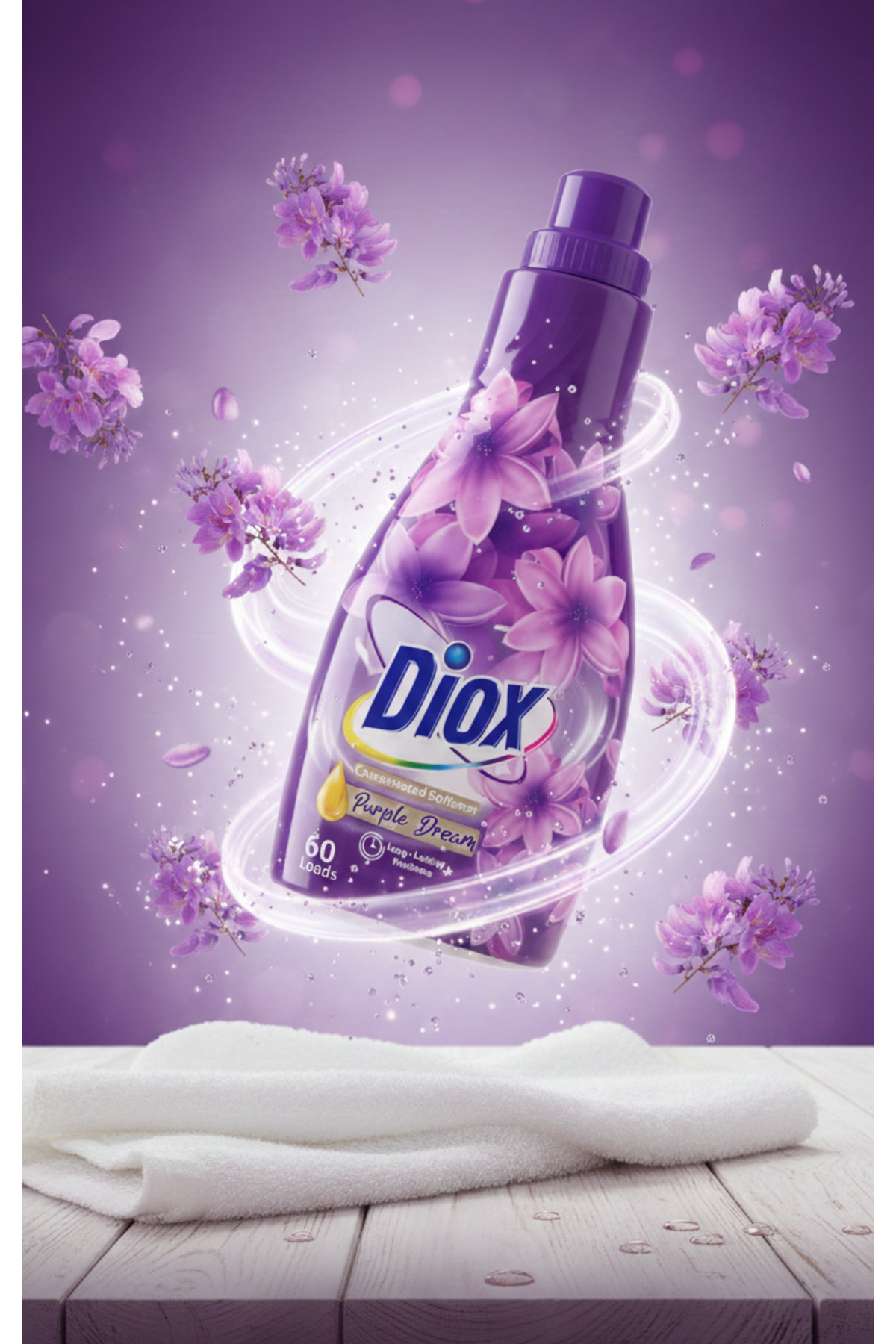 Diox Purple Dream kokulu Konsantre Yumuşatıcı 1,5L (60 loads