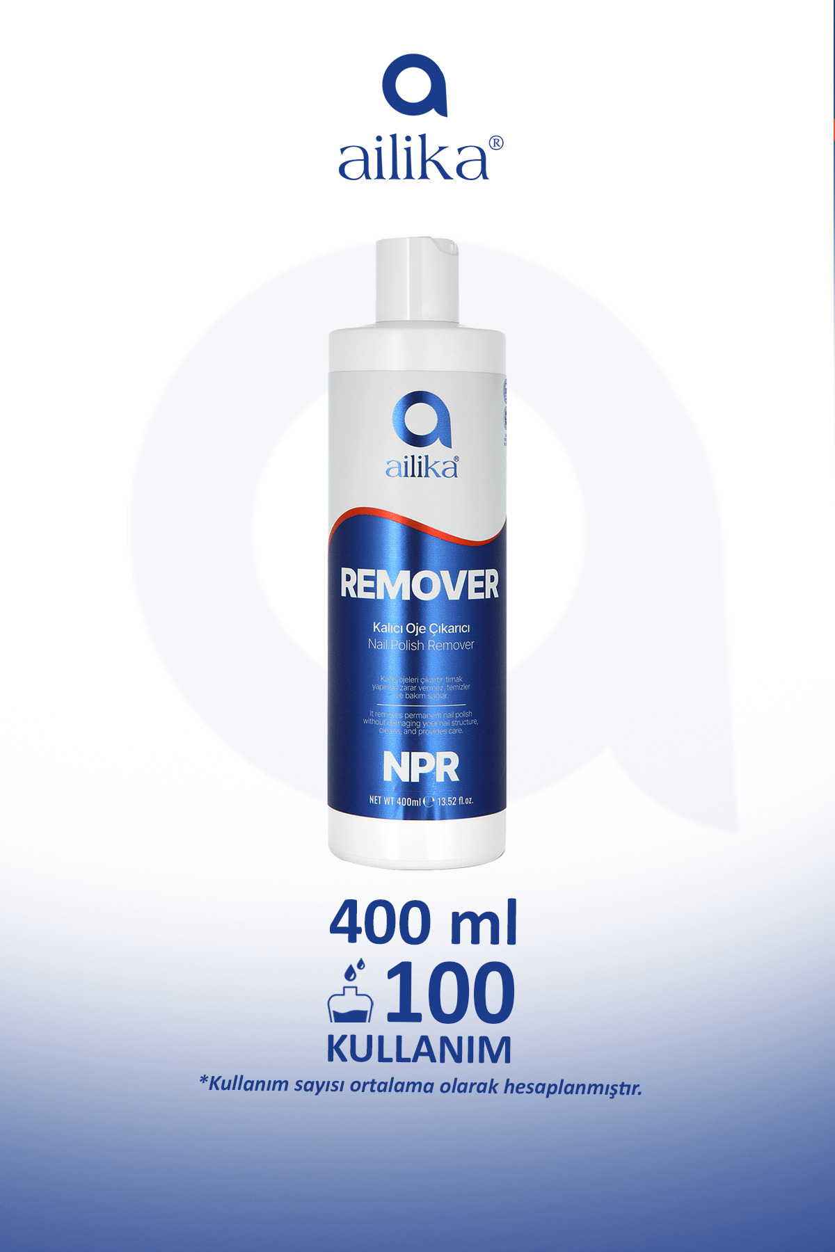Remover Kalıcı Oje Çıkarıcı 400ml — سفید REMOVER — تصویر 5 از 6