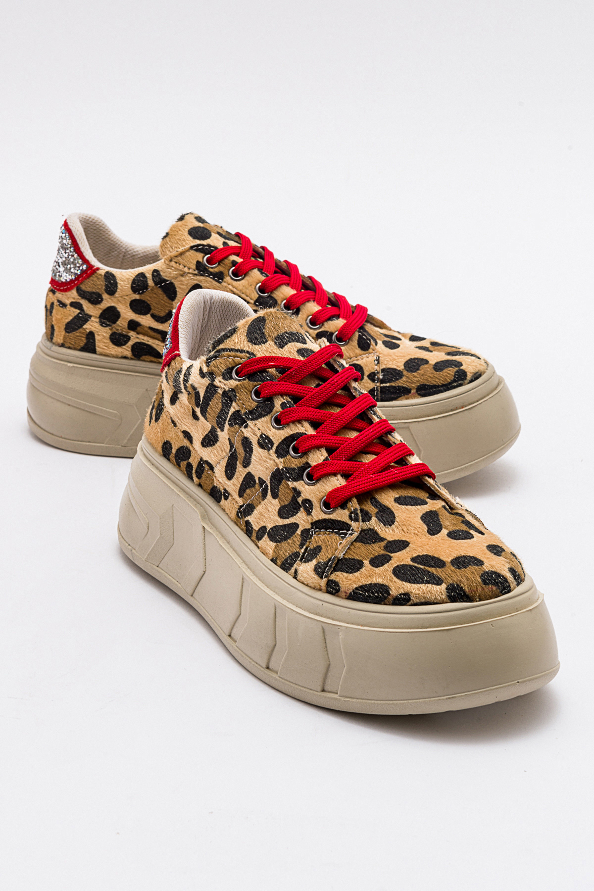 Zeynep Sıradağlı Abalin Prawdziwa skóra Damskie buty sportowe Leopar