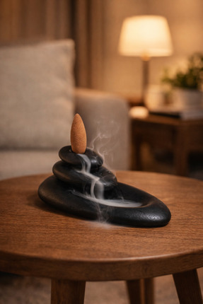 Main Collectibles Likya Zen Geri Akış Tütsü Tütsülük Buhurdanlık Konik Tütsü ...