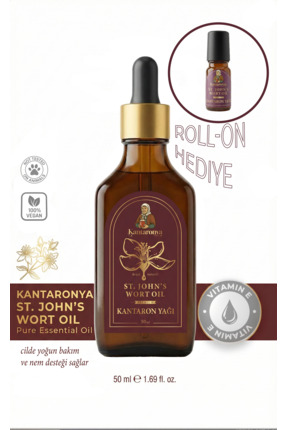 Kantaronya Soğuk Sıkım Orjinal Kantaron Yağı 50 ml Cilt Bakım Yara Yanık Destek