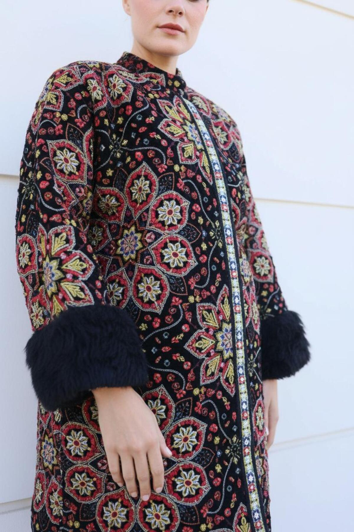 Su Koleksiyon  Rumi Palto - Tasarım Palto - Görsel 3