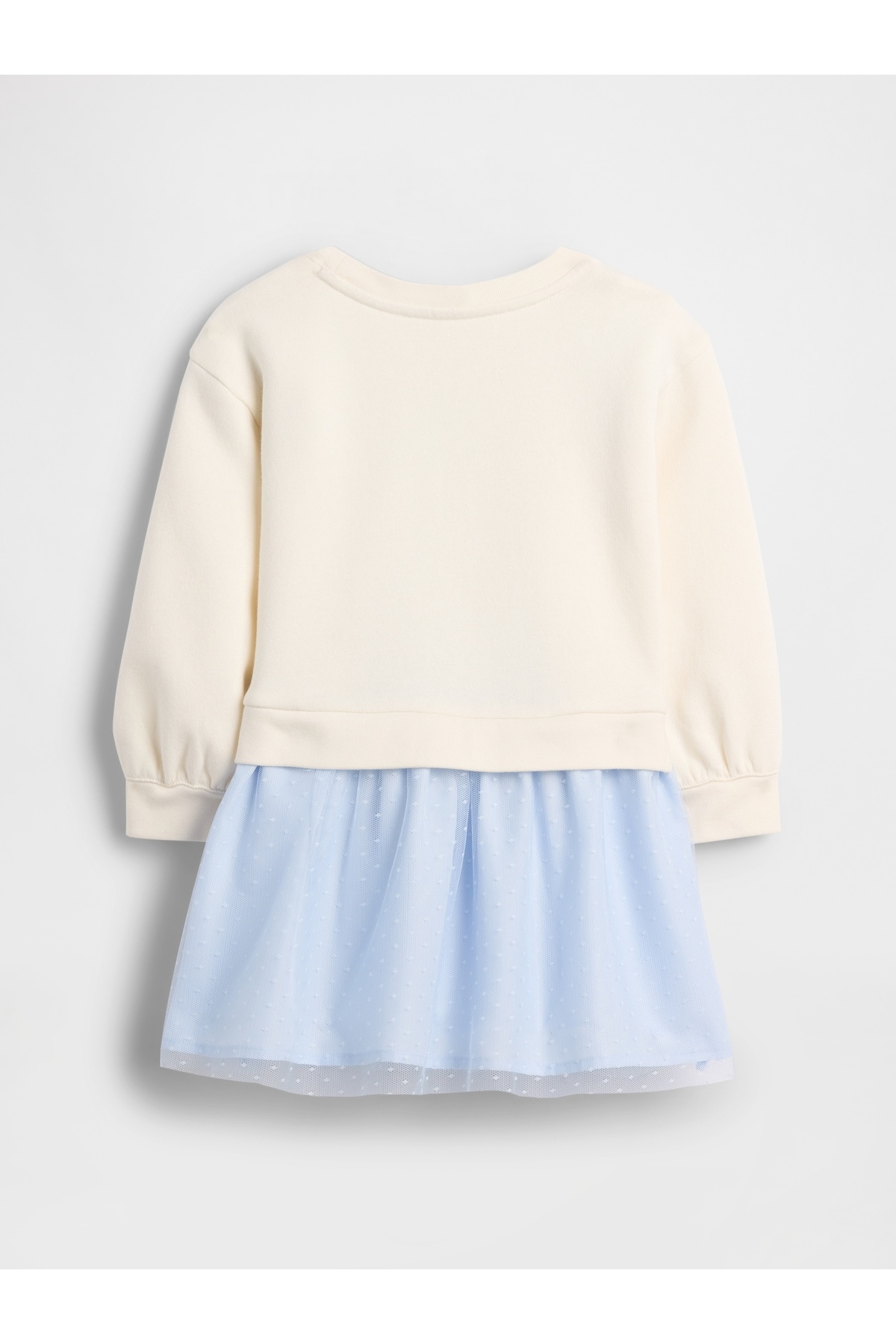 GAP Kız Bebek Krem VintageSoft Sweatshirt Elbise fotoğrafı 3 (önizleme)