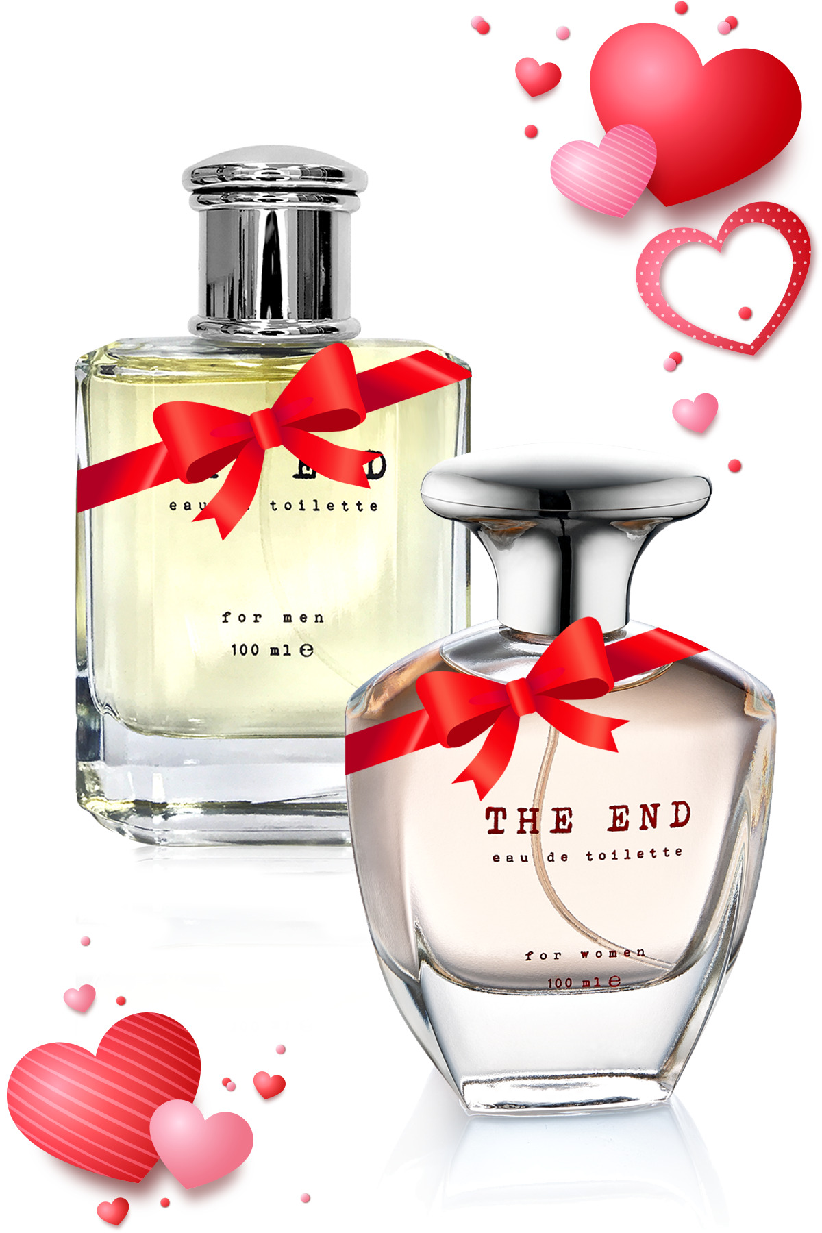 The End Sevgililer Günü Özel Edt Kadın Parfüm Ve Edt Erkek Parfüm Seti 100 ml  X 2 Adet — TE8696601118491EDT