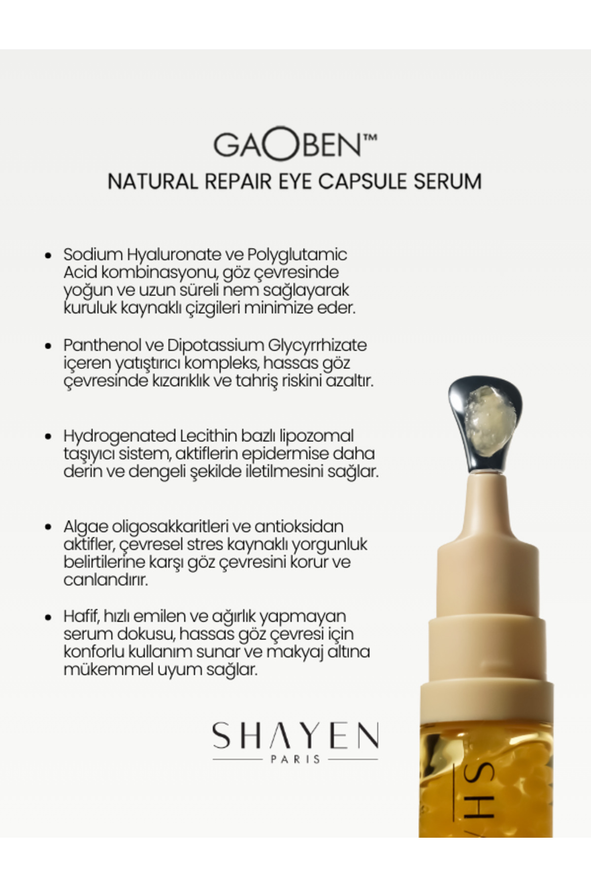 GAOBEN™ Éclat Essentiel Duo %100 Doğal Fermente Patentli Formül Göz Kapsül Serumu + Yüz Kremi, Kuru Cilt, Nemlendirici, Yaşlanma, Morluk ve Şişlik Karşıtı Bakım — RPS-0003 — تصویر 7 از 9