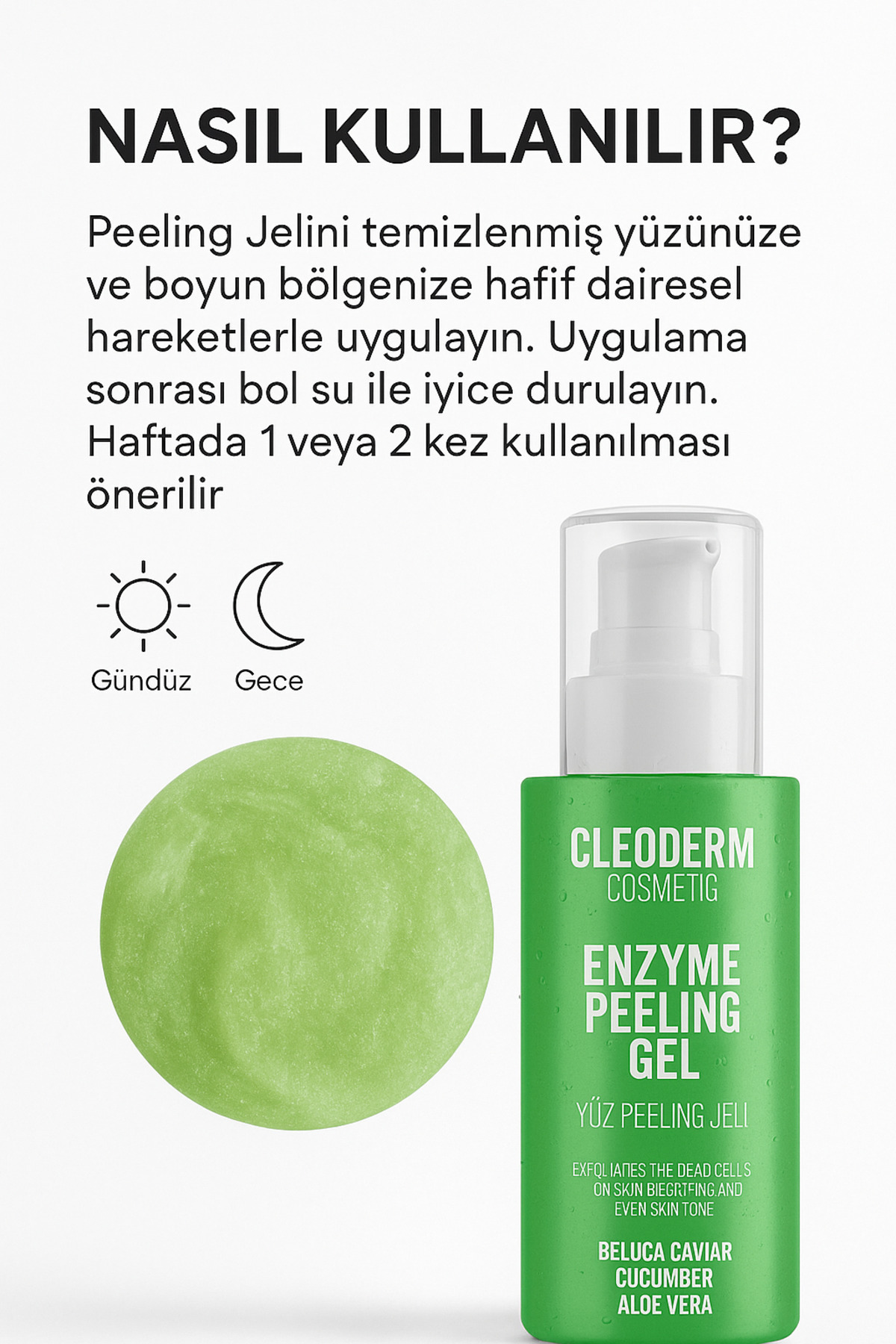 COENZYM Q10 PEELİNG GEL ENZİM PEELİNGBELUCA HAVYAR, ALOE VERA PEELİNG JEL 100ML — 202602 — تصویر 6 از 7