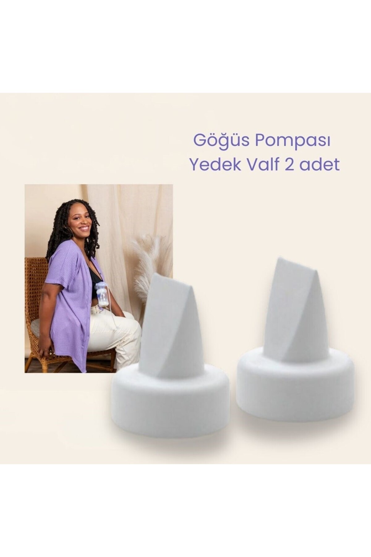 KGPart LANSİNOH 2 Sİ 1 Arada Elektrikli Göğüs Pompası 2'li Beyaz Valf fotoğrafı 5 (önizleme)