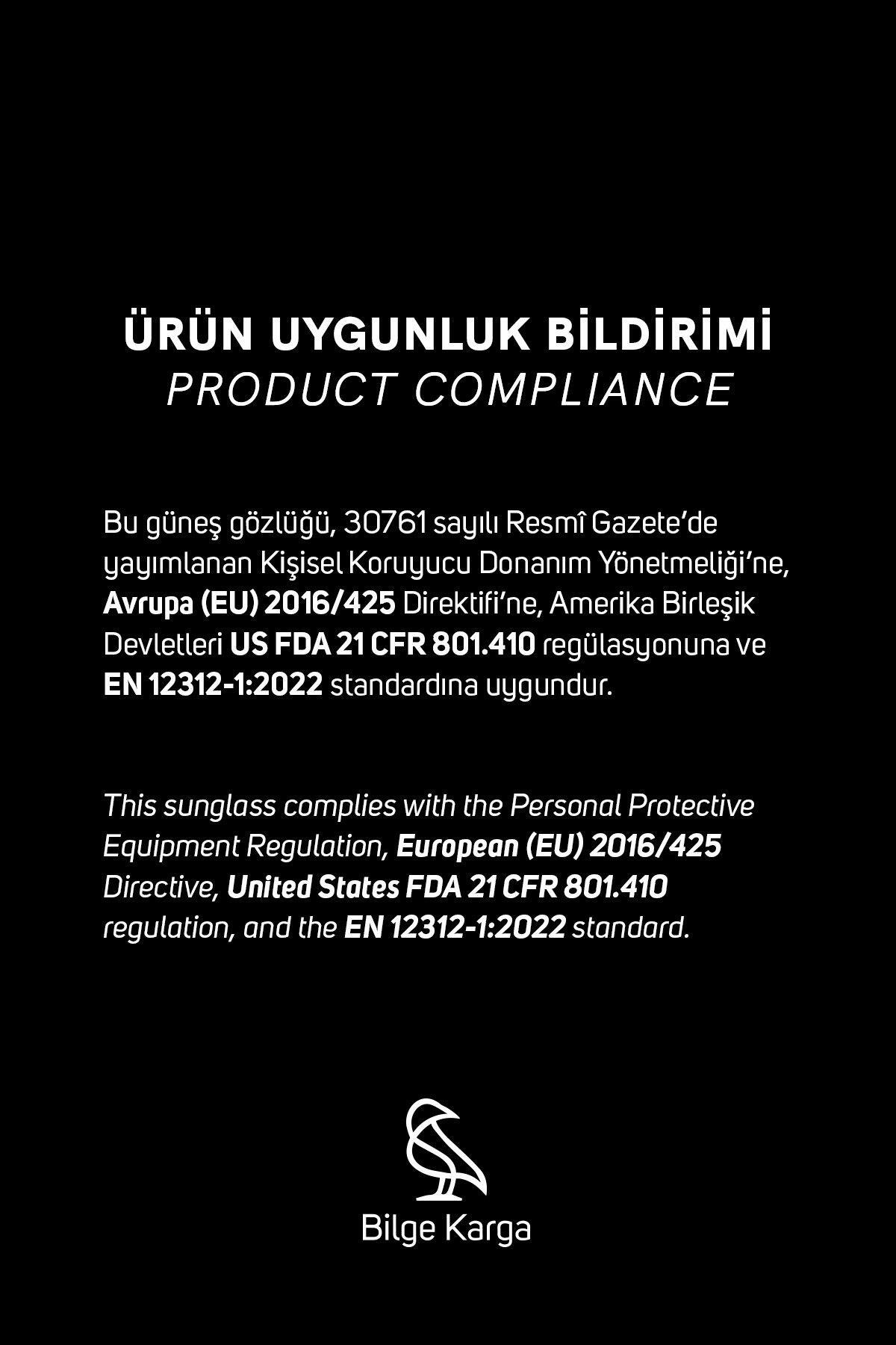 Bilge Karga  Tabbart Black Black Erkek Güneş Gözlüğü - Görsel 6