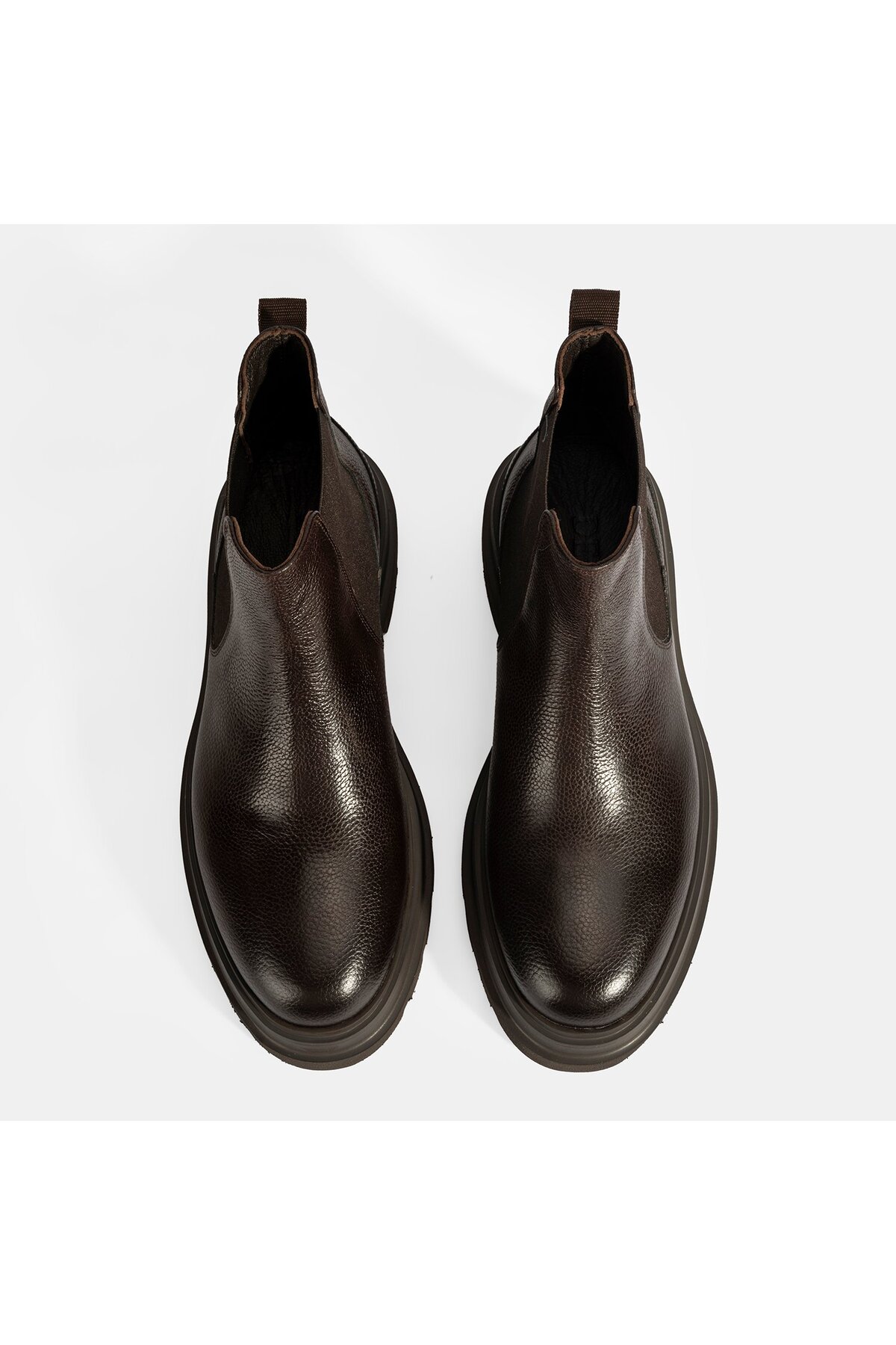 Desa  Erkek Kahve Lastik Detaylı Deri Bot - Görsel 7