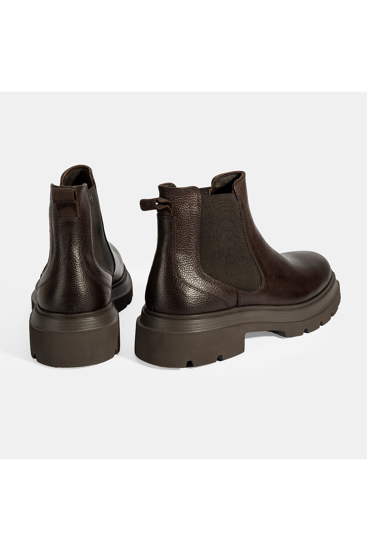 Desa  Erkek Kahve Lastik Detaylı Deri Bot - Görsel 8