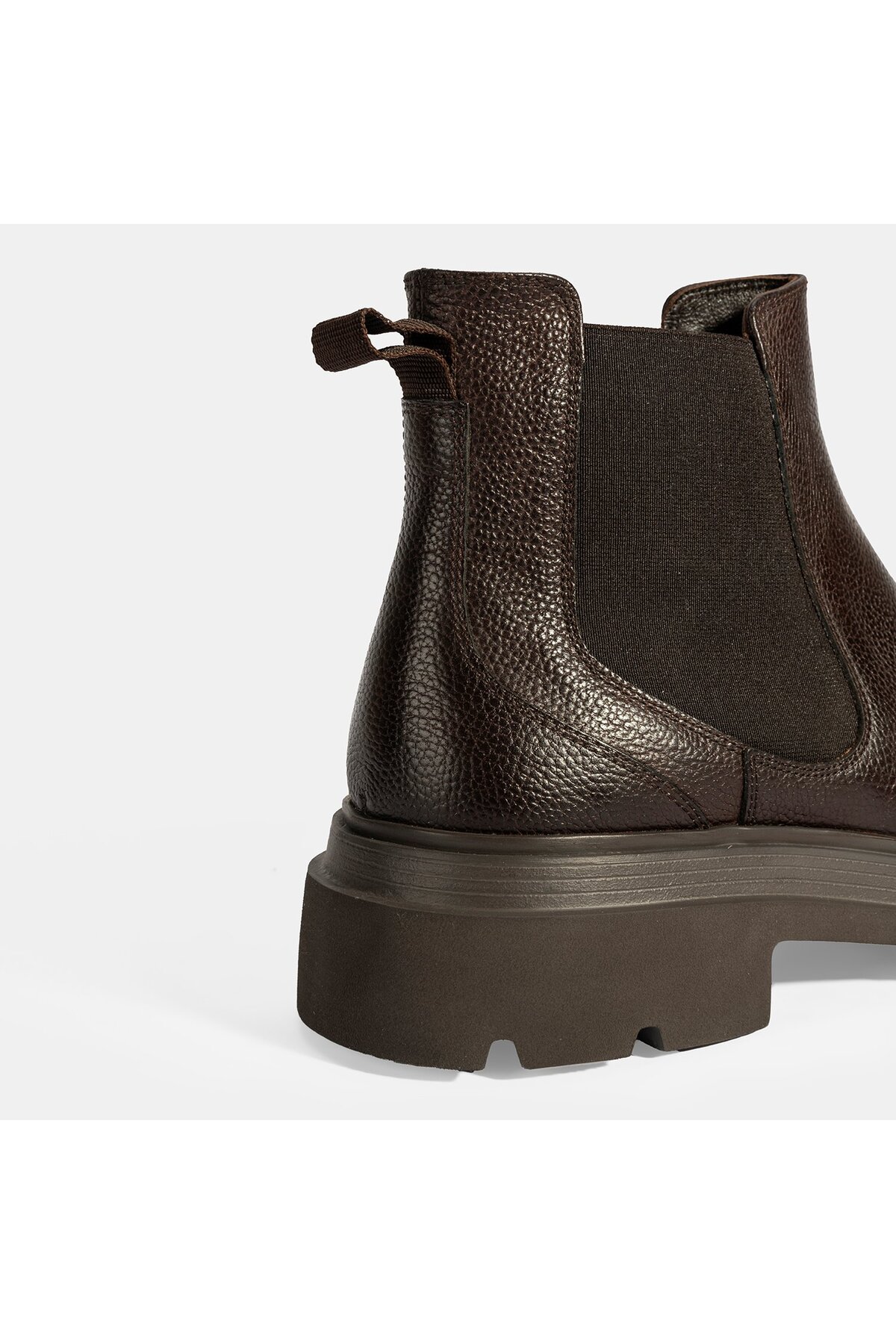 Desa  Erkek Kahve Lastik Detaylı Deri Bot - Görsel 6