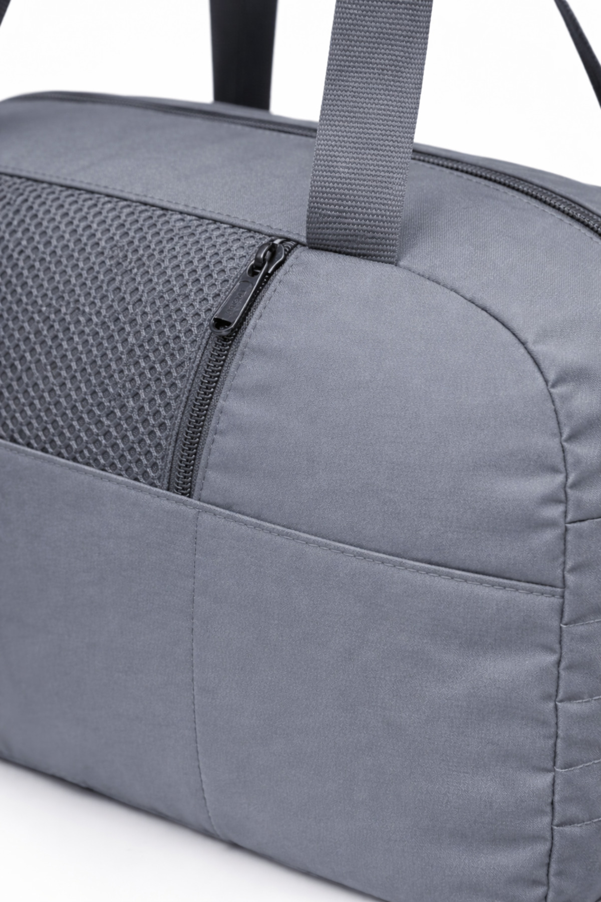 KAFF  Gri 3'lü Set D Valiz Önü Cepli Ayarlanabilir Omuz Askılı El Seyahat Spor Çantası - Görsel 5