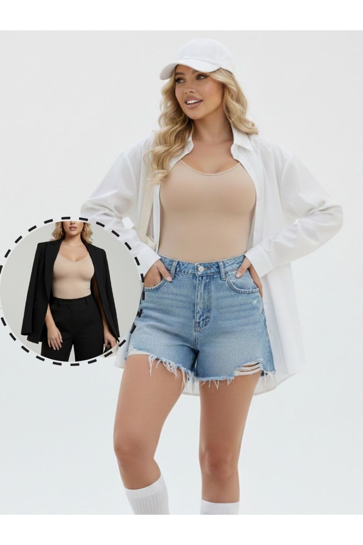 MİSTİRİK Larix Model Extra Toparlayıcı Extra Sıkılaştırıcı Tam Boy Tulum Korse Ten Renk görsel 4