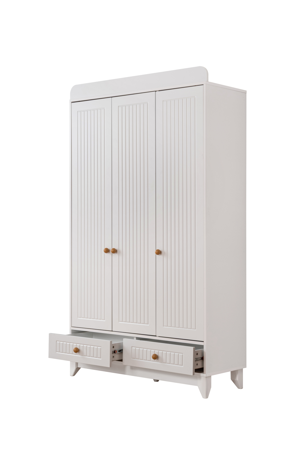 miracool Paris Beyaz 3 Kapılı Dolap / Gardrop fotoğrafı 4 (önizleme)