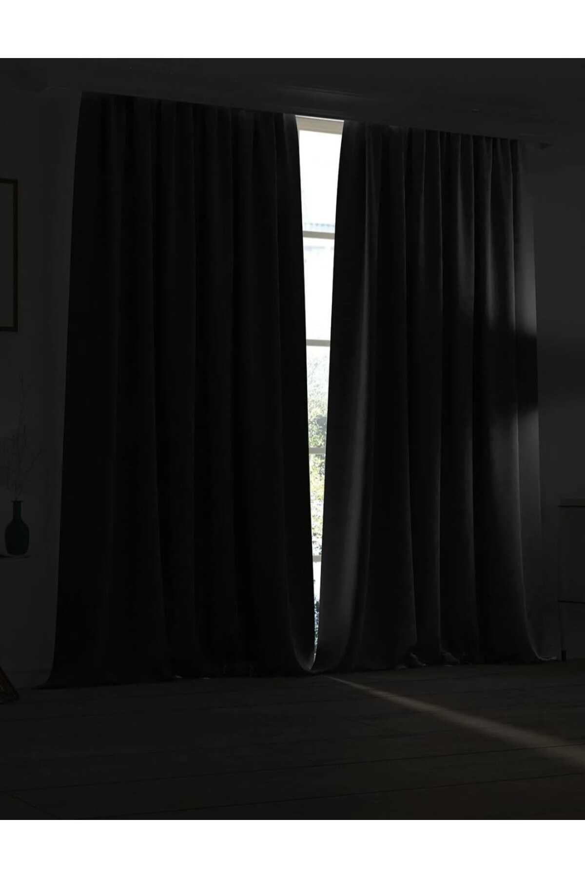 High Quality Blackout Curtain Projection Curtain Black Blackout Backdrop- without battery-one Piece-enxboy