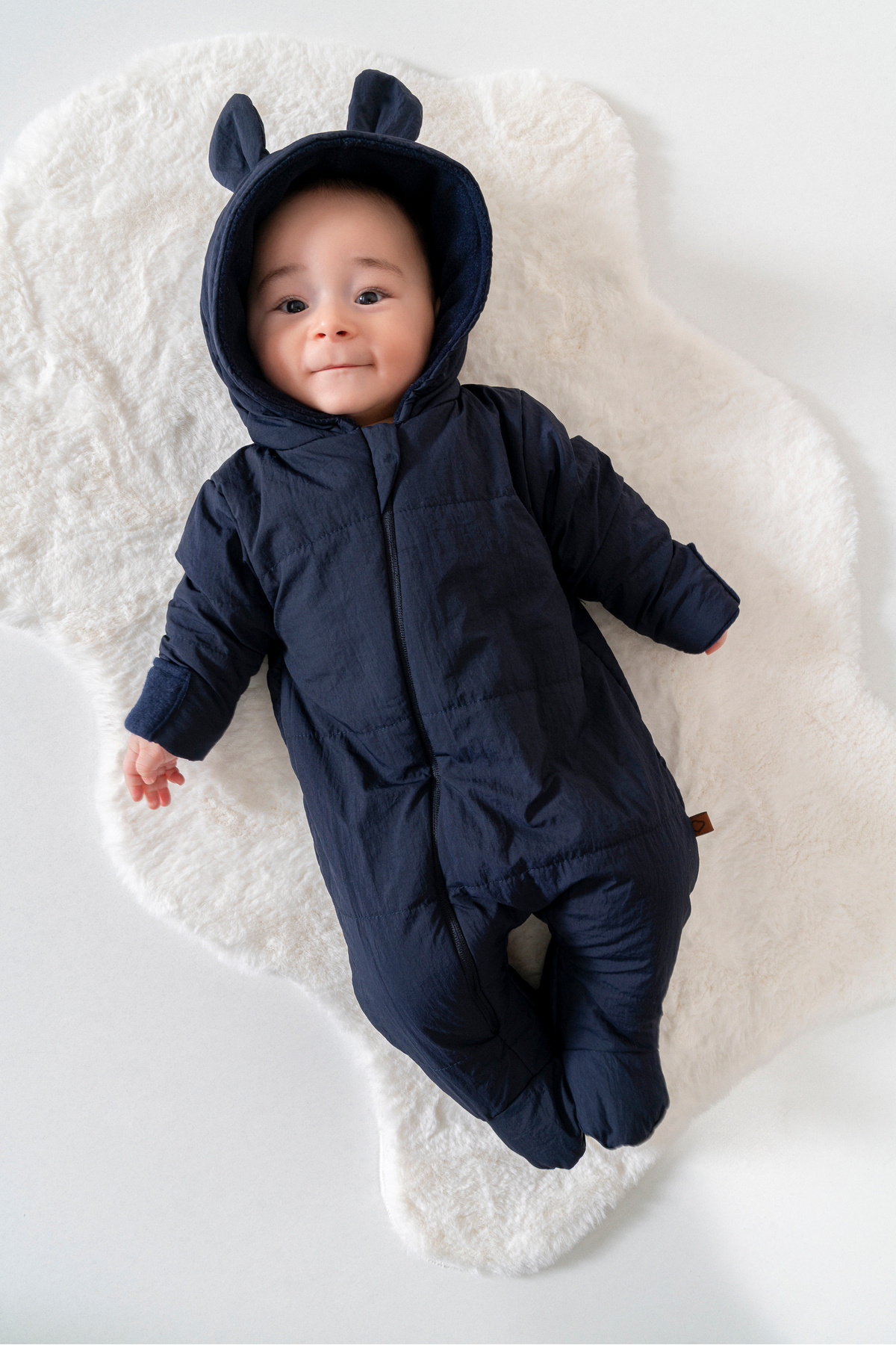 Kuark Baby Bebek Kışlık Su İticili Astronot Tulum, Dolgulu, Polar Astarlı Kendinden Eldivenli 0-9 Ay fotoğrafı 2 (önizleme)