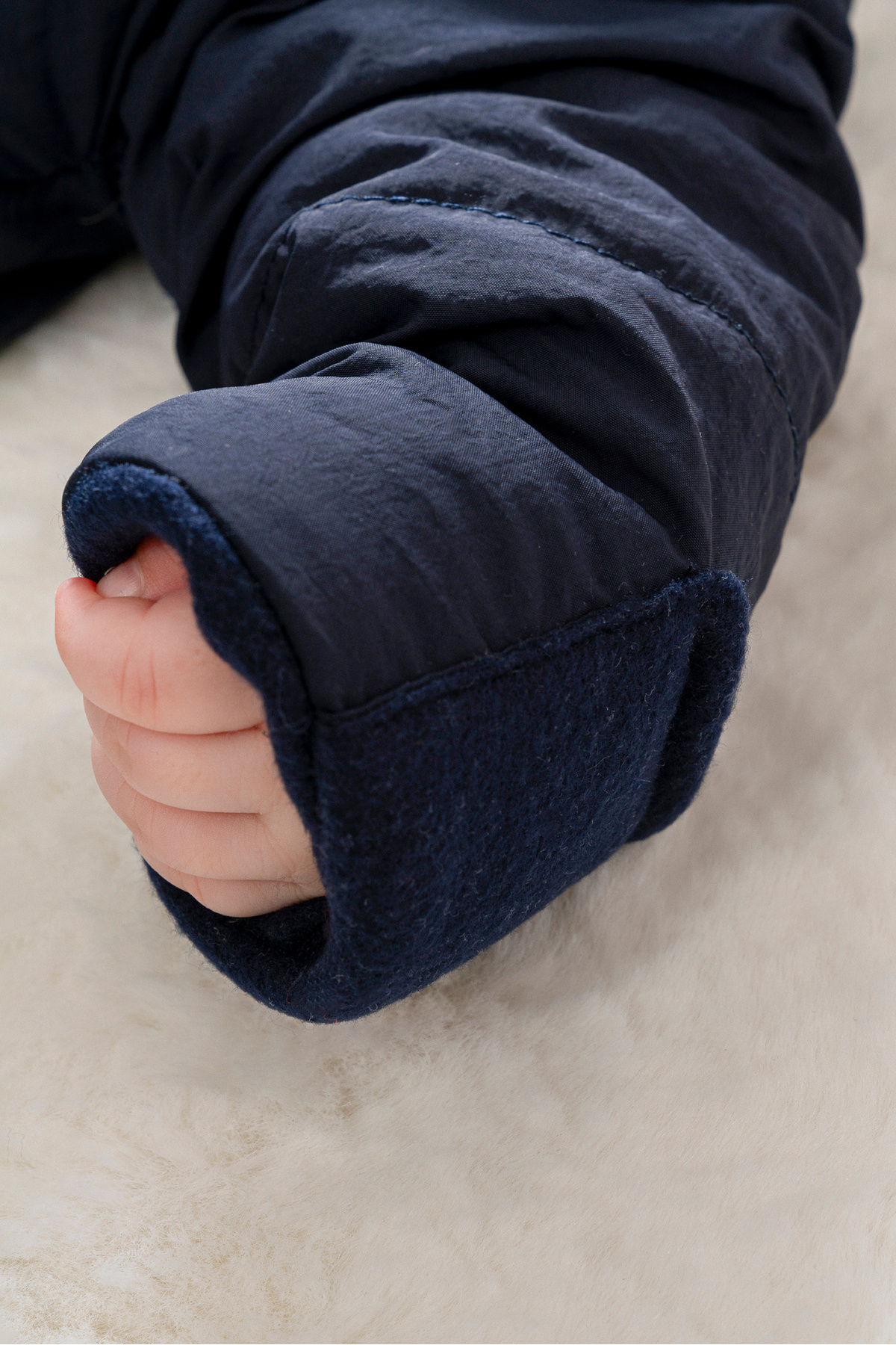 Kuark Baby Bebek Kışlık Su İticili Astronot Tulum, Dolgulu, Polar Astarlı Kendinden Eldivenli 0-9 Ay fotoğrafı 7 (önizleme)