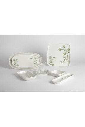 İpek Porselen 6 Kişilik 29 Parça Verano Porselen Kahvaltı Takımı Freesa– Şık ...