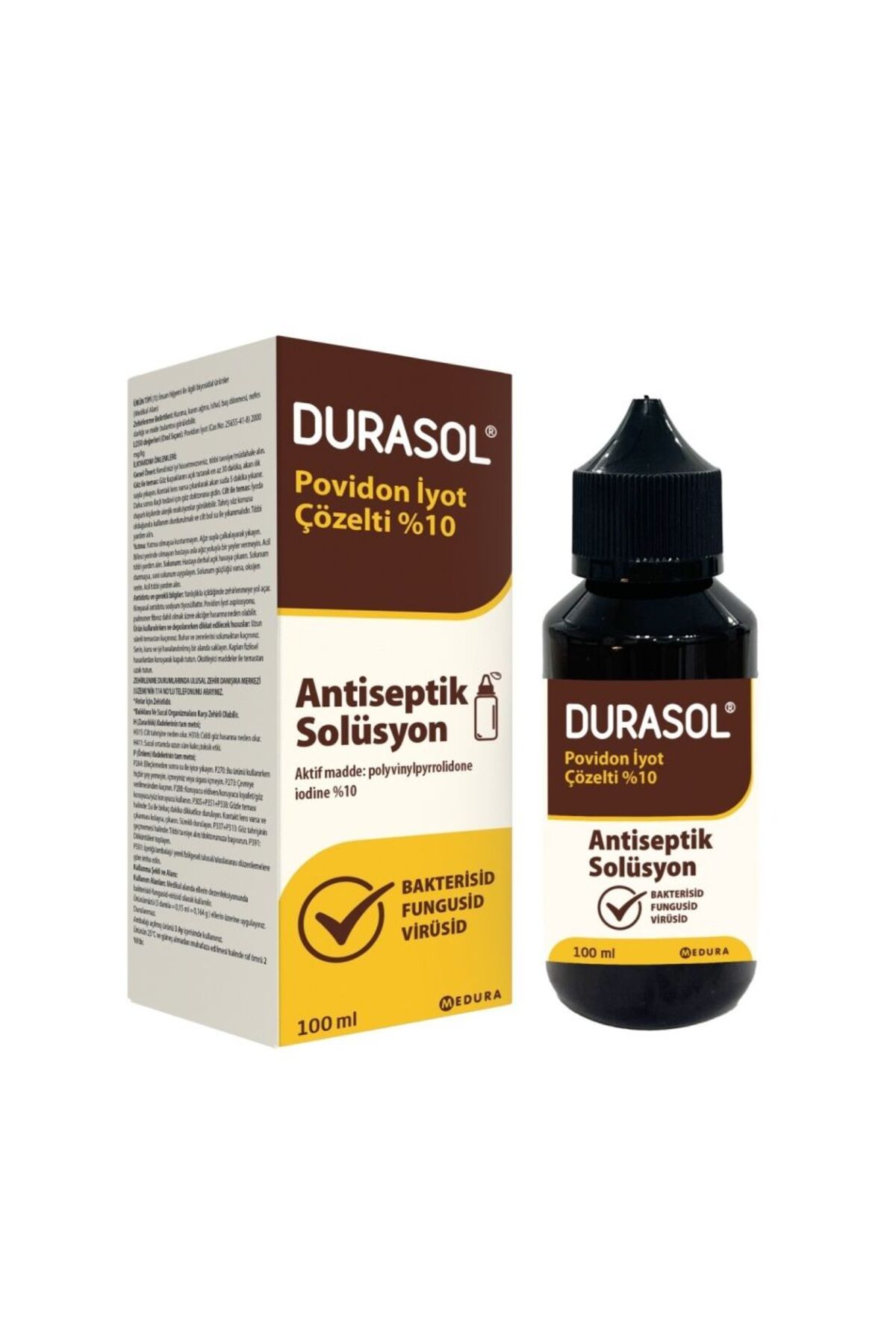 Durasol Antiseptik Solüsyon Povidon İyot Çözelti % 10 100 ml 1 Adet - Fiyatı, Yorumları