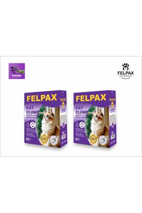 Felpax Premium Hızlı Topaklanan Lavanta Kokulu Kedi Kumu 6 Lt x 2 Adet